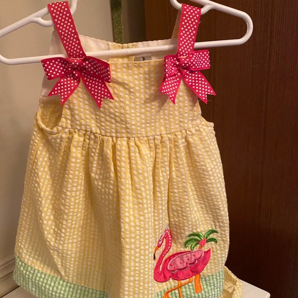 Rare Editions Flamingo Dress & Diaper‎ Cover - Picture 2 of 8